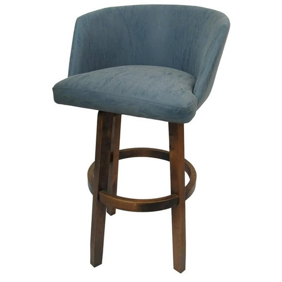Swivel Wood Bar Stool 30" Joey - Vivian - Topaz - Dark Moca