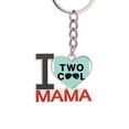 thumbnail image 1 of Two Year Old Cool Glasses Broken Keychain Metal Keyring Holder Love MAMA Mother, 1 of 3
