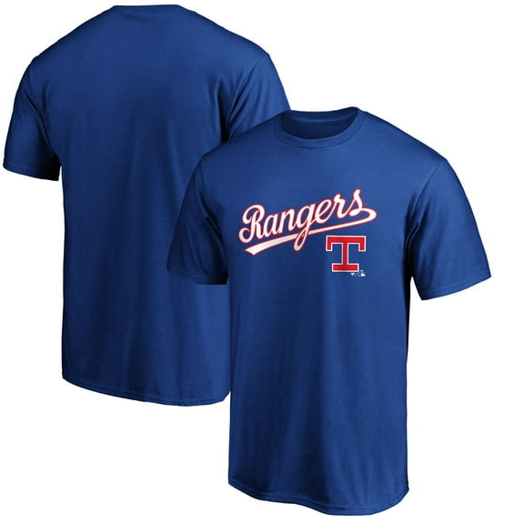 Men's Royal Texas Rangers Team Cooperstown Collection Wahconah T-Shirt