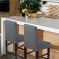 thumbnail image 1 of PiccoCasa Stretch Bar Stool Covers for Counter Short Back Chair Slipcovers Grey 2, 1 of 8