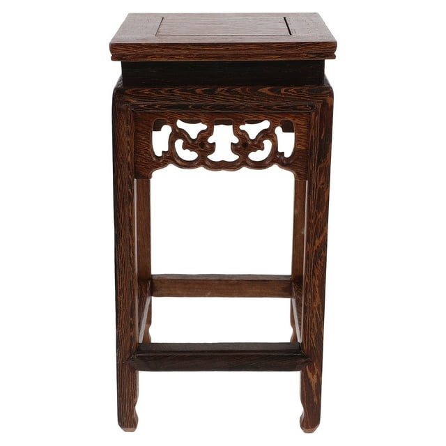 SHISUYAN Wooden Bench Stool Foot Step Stool Short Wood Riser Stools Counter Potted Planter Holder Risers for Living Room Bedroom Home Decors