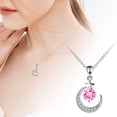 thumbnail image 3 of SIfdSeng Hot Selling Diamond Necklace Creative Jewelry Temperament Diamond Moon Necklace, 3 of 7