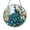 Acrylic 3.5 Inch, variant on Blue Peacock Stained Glass Suncatcher Window Hanging Colorful Exotic Bird Home Decor Elegant Floral Nature Inspired Gift