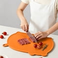 thumbnail image 5 of Large Silicone Cutting Boards for Kitchen 14.9'' x 11.2'' Flexible Cutting Chopping Boards/Mats Non-slip Deep Drip Juice Groove, Dishwasher Safe, 5 of 7