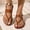 #0118-Brown, variant on Women's Z-Strap Mule Slippers, Split Toe Flat Slides with Padded Insole, Plus Size Casual Everyday Footwear Gift
