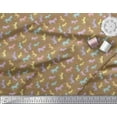 thumbnail image 3 of Soimoi Brown Cotton Cambric Fabric Wild Animal Print Fabric by Yard 56 Inch Wide, 3 of 3