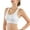 White, variant on Women's Sports Yoga Bra High Impact Support Workout RunningTank Cropped Bra No Underwire full Coverage Padded with Removable Cups Back Medium Support Mesh Back Bra White