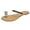 Gold, variant on OJinShaWanO Chinese Slippers for Women Embroidered Women's Summer Fashion ，Toe Flat Bottom Casual Large Size Rhinestone Thin Belt Beach Sandals