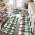 thumbnail image 2 of Multi Color Checkerboard Checkered Pattern Kitchen Rugs Sets Of 3,Kitchen Runner Rugs Non Skid Washable,Decorative Kitchen Floor Mats for Kitchen,Sink,Laundry,17"x30"+ 17"x47" + 17"x59", 2 of 6