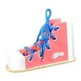thumbnail image 2 of Zapato con Cordones de Madera Montessori Un Zapato, Juguete Educativo para , 2 Uds. SM SunniMix tabla para atar zapatos, 2 of 8
