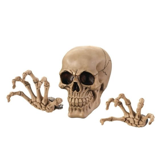 LzyK 5.6FT Halloween Skeleton – Poseable With LED Eyes, Life Size Plastic Human Bones, Skeleton Halloween Decor