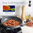 thumbnail image 4 of PRICUSIS Ceramic Nonstick 21 PCS Cookware Set, Frying Pan & Sauce Pan & Stockpot, Blueberry Gray, 4 of 16