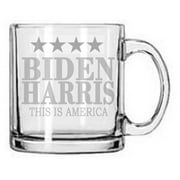 Joe Biden President of United States of America Democratic party wine glass 13 oz clear coffee mug