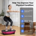 thumbnail image 3 of MERACH Vibration Plate Exercise Machine, Vibrating Platform Exercise Machines for Muscle Activation & Lymphatic Drainage with LED Touch Screen, Bluetooth, Resistance Bands, 3 of 9