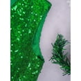 thumbnail image 6 of MSemis Boys Christmas Elf Sequin Vest Color Block Santa Xmas Waistcoat Dance Tops Red&Green 6, 6 of 7