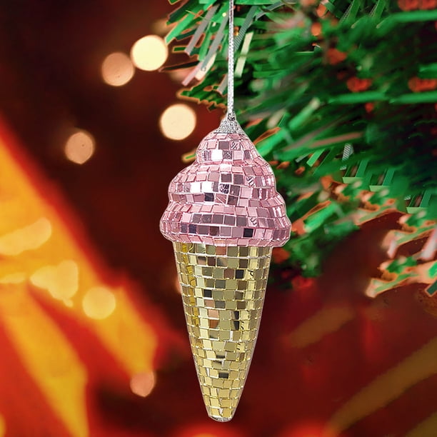 Decoraciones de Halloween, adornos de Halloween, regalos de Halloween, decoraciones para árboles de Navidad, adornos de helado, decoraciones para fiestas, adornos de helado