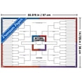 thumbnail image 3 of Collegiate - 68 Team Bracket Wall Poster with Push Pins, 14.725" x 22.375", 3 of 4