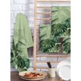 thumbnail image 2 of Palm Leaves Tropical Kitchen Dish Towels for Drying Dishes Set of 2, Green Botanical Summer Green Ombre Waffle Weave Microfiber Hand Tea Bathroom Towels Quick Dry & Absorbent Towel 15.7x23.6, 2 of 7
