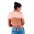 thumbnail image 4 of Playera Oggi Mujer Corte Crop Top Canalé Naranja OGGI JEANS 2212406 MELON, 4 of 6