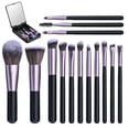 thumbnail image 1 of Juego de brochas de maquillaje de viaje con espejo de luz LED, correctores, sombras de ojos, juego de maquillaje, espejo de maquillaje plegable, mini espejos, juego de brochas de maquillaje, kit de br, 1 of 7