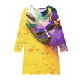 thumbnail image 2 of LOVZFMLL Robe Sans Manches Extensible Ligne A Robe de Récital Scolaire Patineuse Manches Courtes Col Rond, 2 of 4