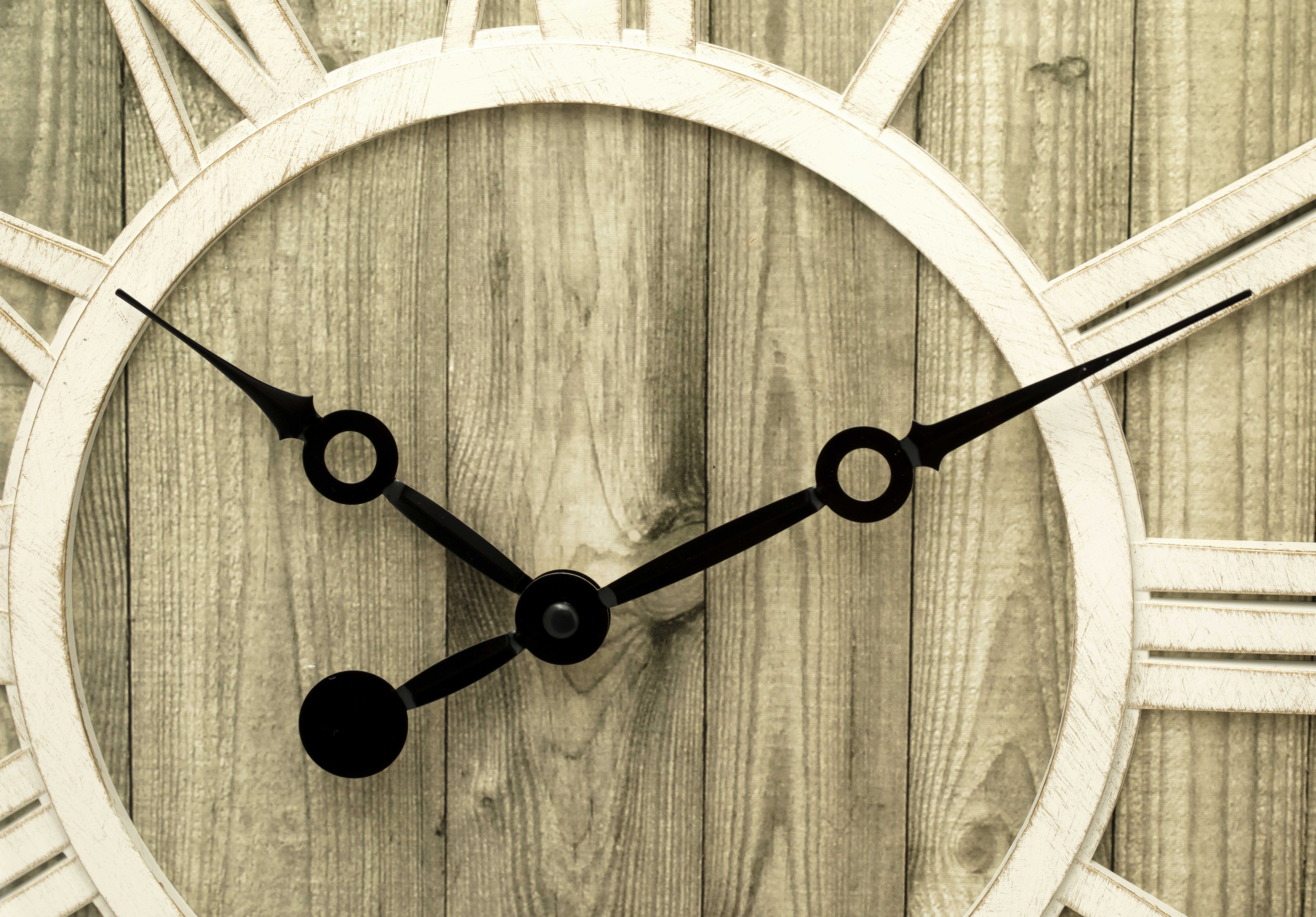 Pacific Bay Mannheim 20" Brown Analog Wall Clock - Rustic