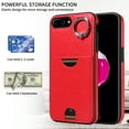 thumbnail image 5 of Allytechgroup Wallet Phone Case for iPhone 8 Plus/7 Plus with Stand, RFID Blocking PU Leather Shockproof Cover with Kickstand & Credit Card Slot Drop Protection for iPhone 8 Plus/7 Plus, Red, 5 of 10