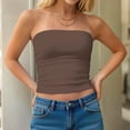 thumbnail image 5 of Horkkom Strapless Tops for Women Summer Backless Solid Color Tube Tops Going Out Bandeau Tops M, Gifts for Women, 5 of 10