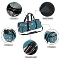 thumbnail image 2 of Christmas Gym Bag with Shoe Bag, Carry on Duffle Bag 17.7 Inches with Interior Zipper Pocket - Large Capacity, 2 of 6