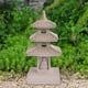 thumbnail image 5 of Estatua de jardín con forma de pagoda solar, ideal como porche, patio o patio exterior, ideal como regalo o decoración para balcón. Gris claro, 5 of 9