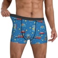 thumbnail image 3 of Men's Boxer Briefs, Cartoon Animals 1 Soft Comfy Mens Underwear Boxer Briefs Breathable With Widen Waist, 3 of 7