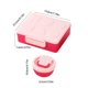 thumbnail image 3 of Set de Lonchera Bento con Tazón para Sopa y Cubiertos | Recipiente para Alimentos Hermético de 1900 Ml con Compartimentos | Diseño Geométrico para La Escuela, Picnics y Viajes | Recipiente para Prepa, 3 of 7