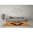 thumbnail image 3 of Ahgly Company Indoor Rectangle Abstract Orange Modern Area Rugs, 7' x 9', 3 of 4