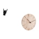 thumbnail image 5 of Estatua del gesto de la roca,Estatuas y figuras de dedos con gestos de música rock,Reloj de pared redondo,Reloj de pared de madera maciza para decoración de sala de estar,Reloj de pared de, 5 of 8