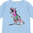 thumbnail image 4 of Inktastic Graffiti Paint Splatter T-rex Boys or Girls Long Sleeve Toddler T-Shirt, 4 of 5