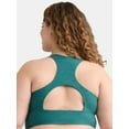 thumbnail image 2 of Athletic Works Women's Plus ButterCore Ruched Sports Bra, Sizes 1X-4X, 2 of 3