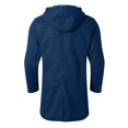 thumbnail image 3 of QHFBli Mens Trench Coat for Winter Men's Winter Wool Overcoat Long Anorak Jacket Fashionable Warm Soft Blue XXL, 3 of 4