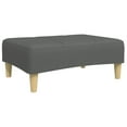 thumbnail image 5 of vidaXL 2-Seater Sofa Bed with Footstool Dark Grey Fabric, 5 of 5