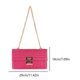 thumbnail image 2 of Bolso Mujer Bolso De Embrague De Paja Elegante Bandolera Para Viajes Al Aire Libre Rosa Rojo Rojo, 2 of 6