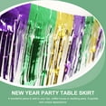thumbnail image 4 of Carnival Table Skirt Mardi Gras Party Decoration Bride 2 Pack Props Wedding The Pet Drapes for Birthday Tablecloth, 4 of 6