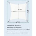 thumbnail image 4 of Shade Sail 3 X 3 M, Water Repellent 665 Mm Water Column, Ripstop Polyester, 93% Uv Protection, Terrace, Garden, Balcony, Square, 2 M Ropes, White, 4 of 5