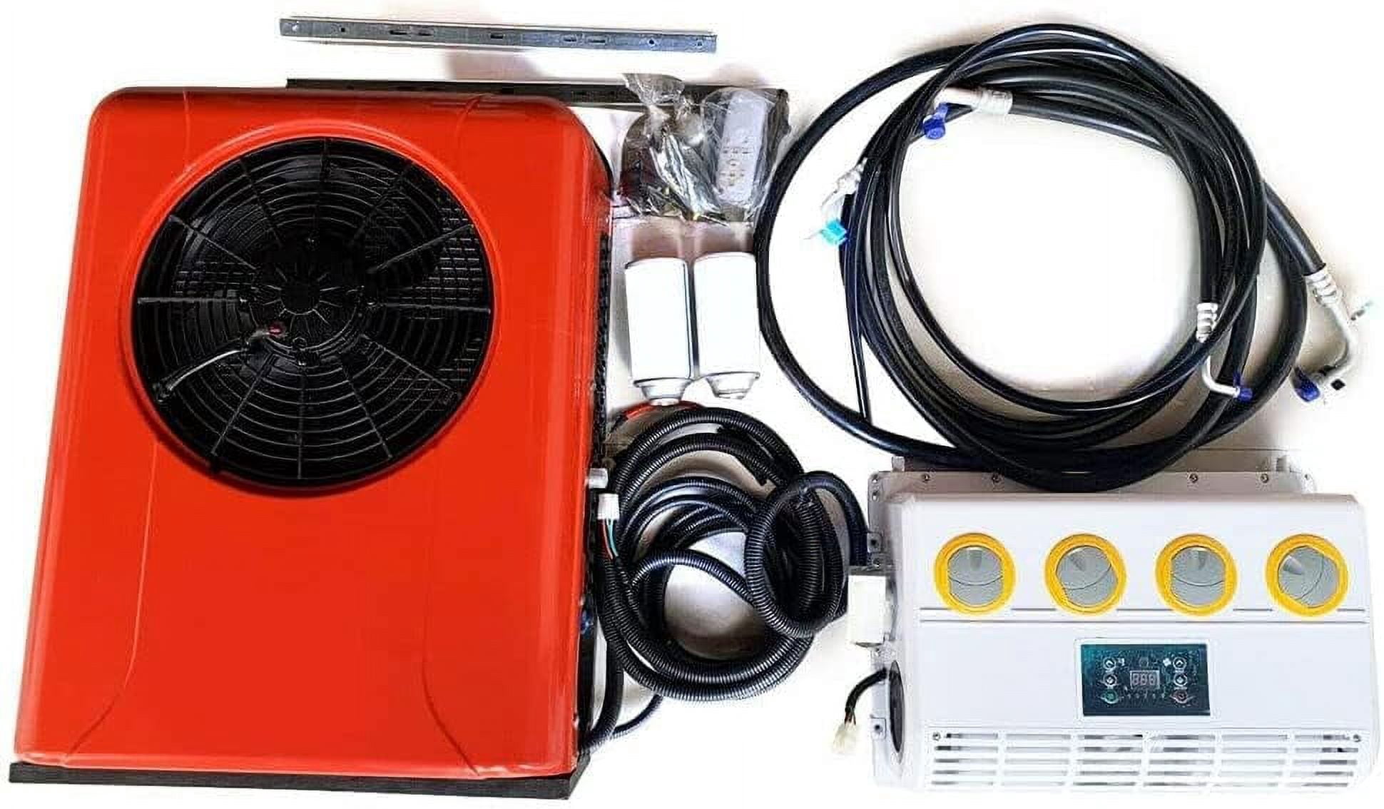 Miumaeov 12V DC Air Conditioner Electric Air Conditioners for RVs Trucks Car DC Universal Truck Cab Air Conditioner Hanging Split AC Kit 12000 BTU