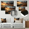thumbnail image 4 of Designart "Golden Sands Beach Photo XXII" Nautical & Beach Metal Wall Art Prints, 4 of 5