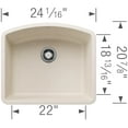 thumbnail image 4 of BLANCO DIAMOND Single Undermount - Cafe Brown, 4 of 7