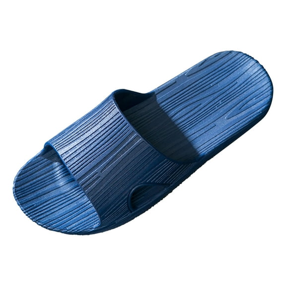 Men'S Durable Beach Flip Flops Men'S Lightweight Slide Sandals Couples Men Shower Room Home Non Slip Breathable Soft Sole Shoes Slipper Comfortable Flat Shoes Indoor Thong Slippers For Men