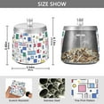 thumbnail image 2 of Yayeee Ashtray with Lid for Cigarette Smokeless Stainless Steel Home Ash Holder, Colorful Cartoon Graphic, 2 of 7