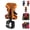 Orange, variant on Self-Locking Power Tool Holster, Metal Quick Draw Belt Clip for Drills Hammers, Portable Secure Holder for Construction Electricians & DIY Projects
