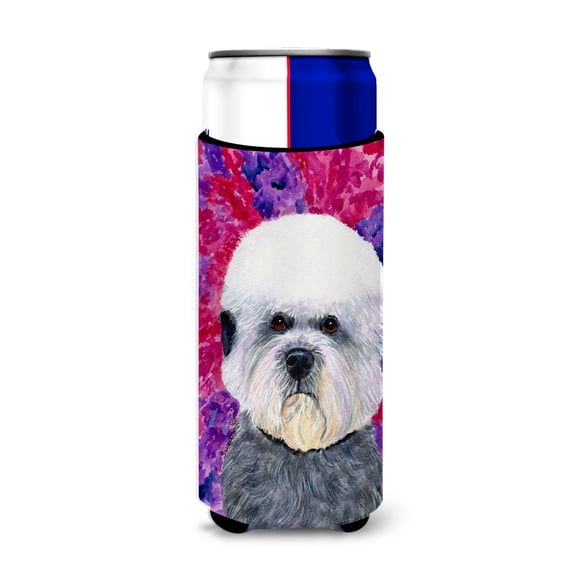 Caroline's Treasures SS8656MUK Dandie Dinmont Terrier Ultra Hugger for slim cans, Slim Can, multicolor