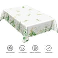 thumbnail image 6 of 60x84inches Eucalyptus Leaf Rectangle Tablecloth Spring Summer Green Gold Leaves Fabric Table Cloths Greenery Sage Table Cloth Cover for Kitchen Dining Room Picnic Indoor Outdoor Home Decor, 6 of 7