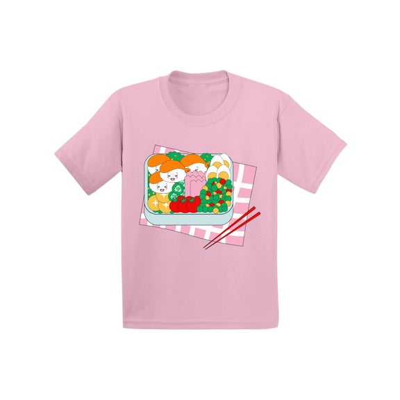 Girls Graphic Tees - Sushi Kawaii Bento Shirt 2 3 4 5 6 Years Old